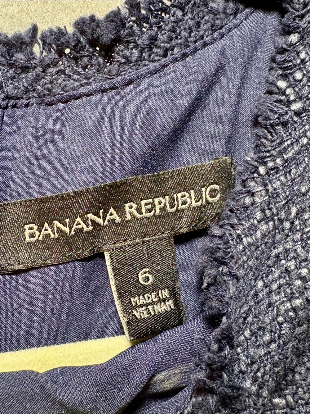 Banana Republic Navy Tweed Sheath Dress